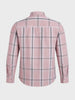 Men's Pink Slim Fit Checkered Casual Shirt