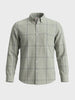 Men's Green Slim Fit Checkered Casual Shirt
