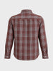 Men's Brown Slim Fit Checkered Casual Shirt