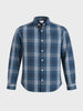 Men's Blue Slim Fit Checkered Casual Shirt