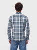 Men's Green Slim Fit Checkered Casual Shirt