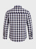 Men's Blue Slim Fit Checkered Casual Shirt