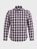 Men's Brown Slim Fit Checkered Casual Shirt