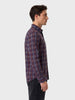 Men's Brown Slim Fit Checkered Casual Shirt