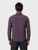 Men's Brown Slim Fit Checkered Casual Shirt