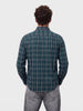 Men's Green Slim Fit Checkered Casual Shirt