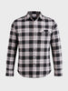 Men's Black Slim Fit Checkered Casual Shirt