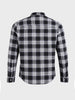 Men's Black Slim Fit Checkered Casual Shirt