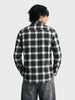 Men's Green Slim Fit Checkered Casual Shirt