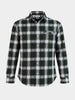 Men's Green Slim Fit Checkered Casual Shirt