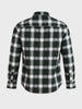 Men's Green Slim Fit Checkered Casual Shirt