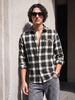 Men's Green Slim Fit Checkered Casual Shirt