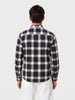 Men's Maroon Slim Fit Checkered Casual Shirt