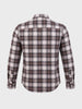 Men's Khaki Slim Fit Checkered Casual Shirt