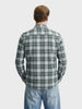 Men's Green Slim Fit Checkered Casual Shirt