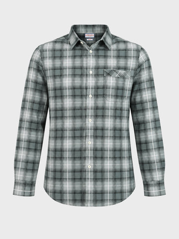 Men's Green Slim Fit Checkered Casual Shirt