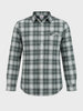 Men's Green Slim Fit Checkered Casual Shirt