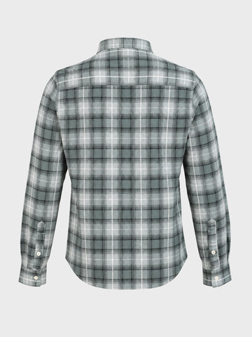 Men's Green Slim Fit Checkered Casual Shirt