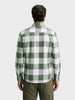 Men's Green Slim Fit Checkered Casual Shirt