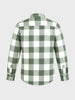 Men's Green Slim Fit Checkered Casual Shirt