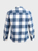 Men's Blue Slim Fit Checkered Casual Shirt