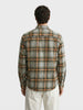 Men's Green Slim Fit Checkered Casual Shirt