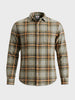 Men's Green Slim Fit Checkered Casual Shirt