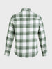 Men's Green Slim Fit Checkered Casual Shirt