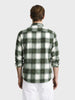 Men's Green Slim Fit Checkered Casual Shirt