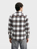 Men's Brown Slim Fit Checkered Casual Shirt