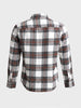 Men's Brown Slim Fit Checkered Casual Shirt