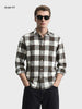 Men's Green Slim Fit Checkered Casual Shirt