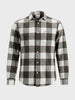 Men's Green Slim Fit Checkered Casual Shirt