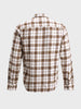 Men's Brown Slim Fit Checkered Casual Shirt