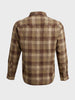 Men's Khaki Slim Fit Checkered Casual Shirt