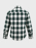 Men's Green Slim Fit Checkered Casual Shirt