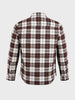 Men's Brown Slim Fit Checkered Casual Shirt