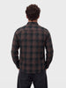 Men's Brown Slim Fit Checkered Casual Shirt