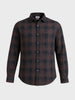 Men's Brown Slim Fit Checkered Casual Shirt
