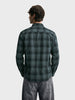Men's Green Slim Fit Checkered Casual Shirt