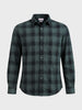 Men's Green Slim Fit Checkered Casual Shirt