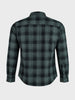 Men's Green Slim Fit Checkered Casual Shirt