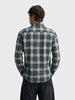Men's Green Slim Fit Checkered Casual Shirt