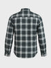 Men's Green Slim Fit Checkered Casual Shirt