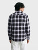 Men's Black Slim Fit Checkered Casual Shirt