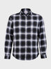Men's Black Slim Fit Checkered Casual Shirt