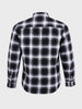 Men's Black Slim Fit Checkered Casual Shirt