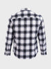 Men's White Slim Fit Checkered Casual Shirt