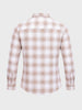 Men's White Slim Fit Checkered Casual Shirt