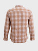 Men's Brown Slim Fit Checkered Casual Shirt